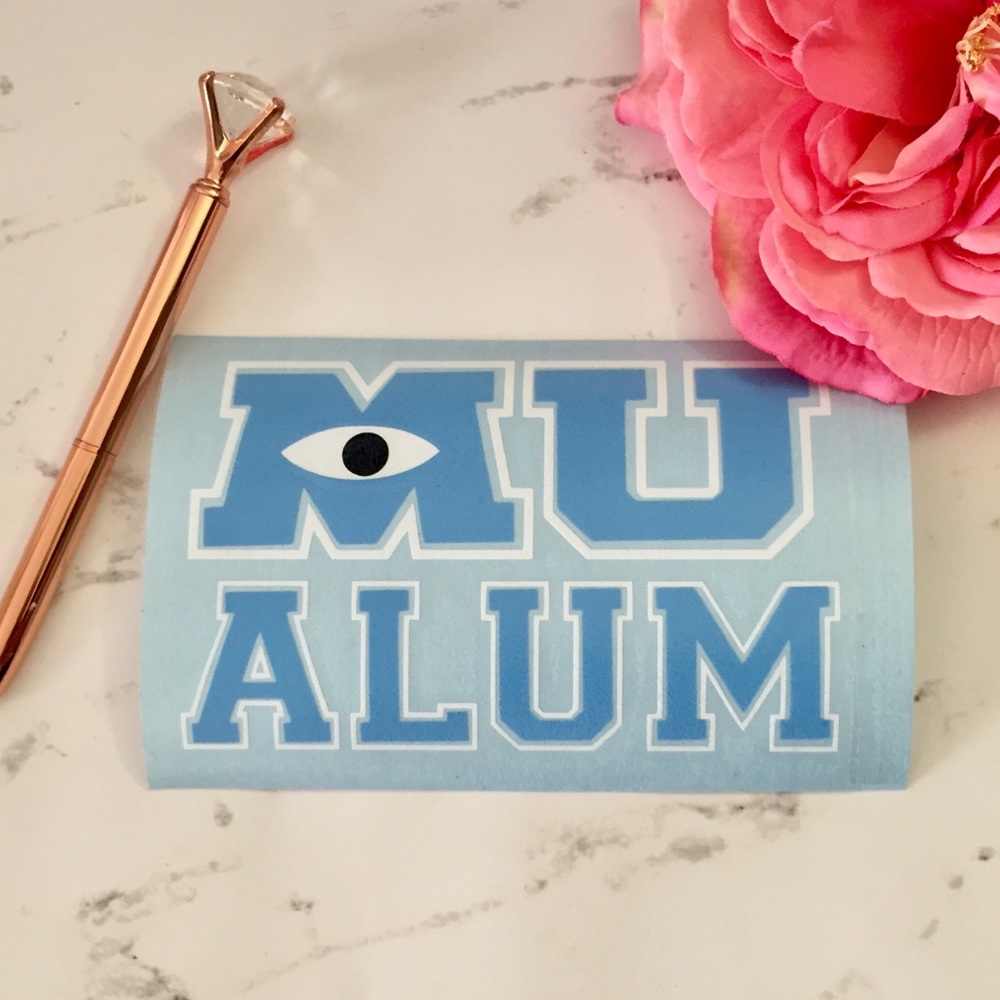 MU Alum vinyl sticker